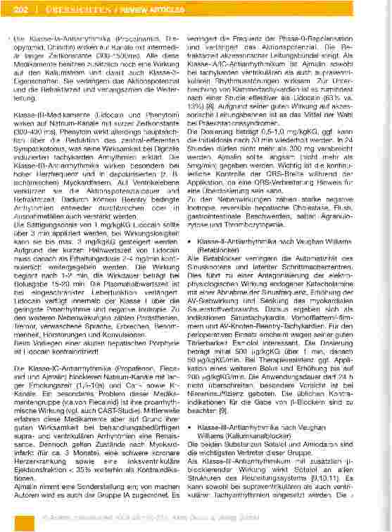Vorschauseite 6: Therapie perioperativer Arrhythmien