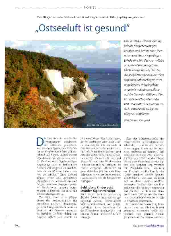 Vorschauseite 1: Ostseeluft ist gesund