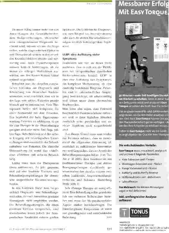 Vorschauseite 2: Unspezifische chronische Rückenschmerzen