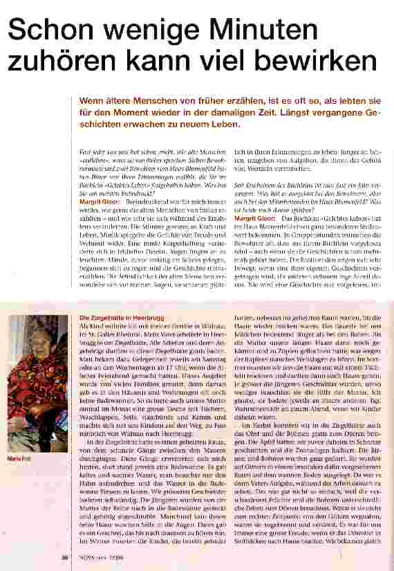 Vorschauseite 1: Schon wenige Minuten zuhören kann viel bewirken