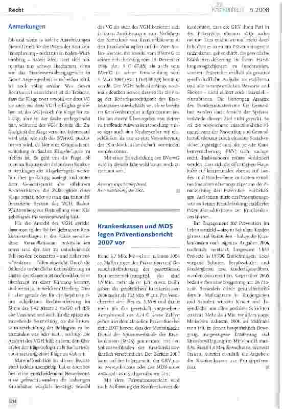 Vorschauseite 4: Konkurrentenklage in der Krankenhausplanung