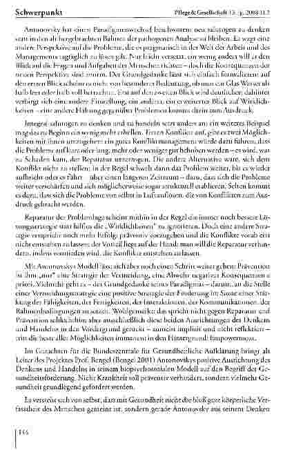 Vorschauseite 3: Antonovsky - Theorie und Praxis der Salutogenese