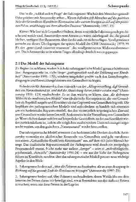 Vorschauseite 6: Antonovsky - Theorie und Praxis der Salutogenese