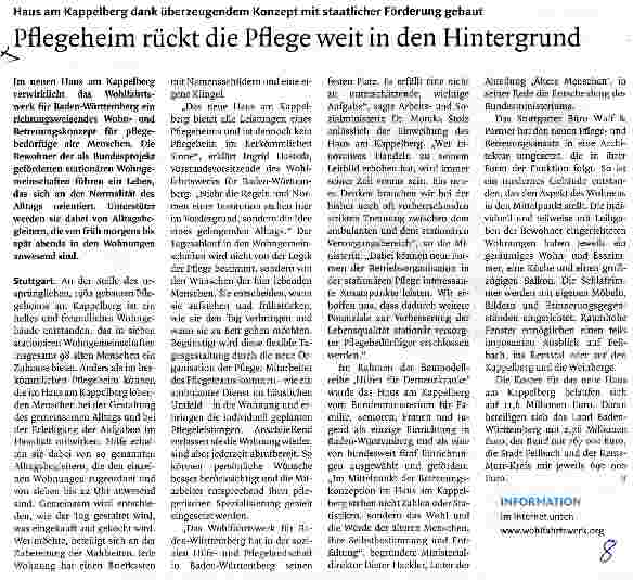 Vorschauseite 1: Pflegeheim rückt die Pflege weit in den Hintergrund