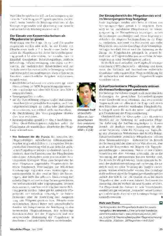 Vorschauseite 6: Perspektiven für Pflegedienste