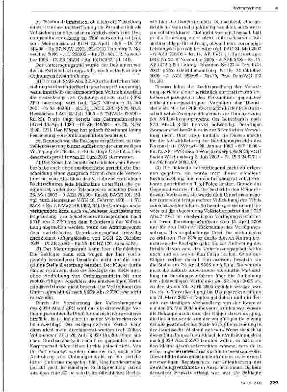 Vorschauseite 5: Konkurrentenklage bei erfolgter Stellenbesetzung