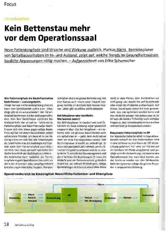 Vorschauseite 1: Kein Bettenstau mehr vor dem Operationssaal