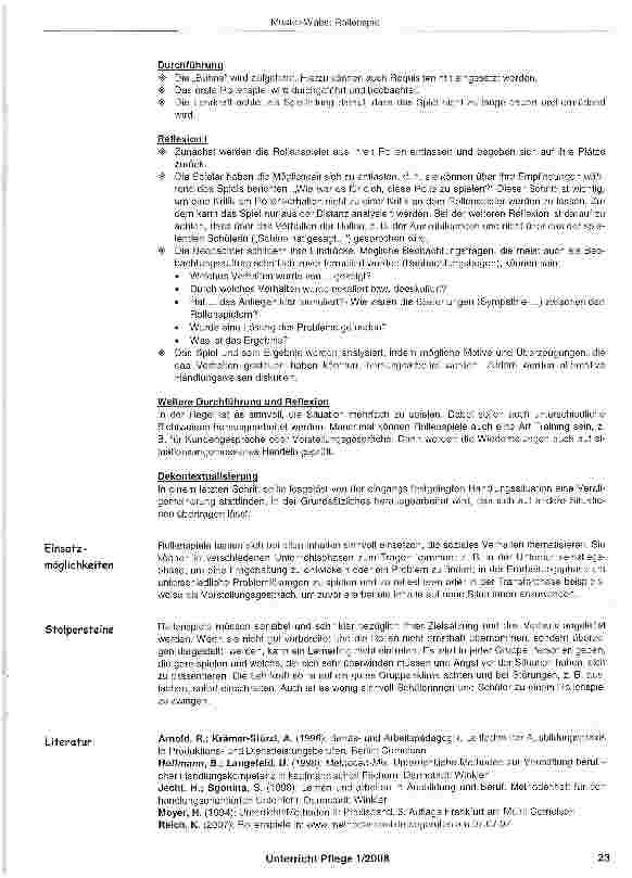 Vorschauseite 2: Rollenspiel