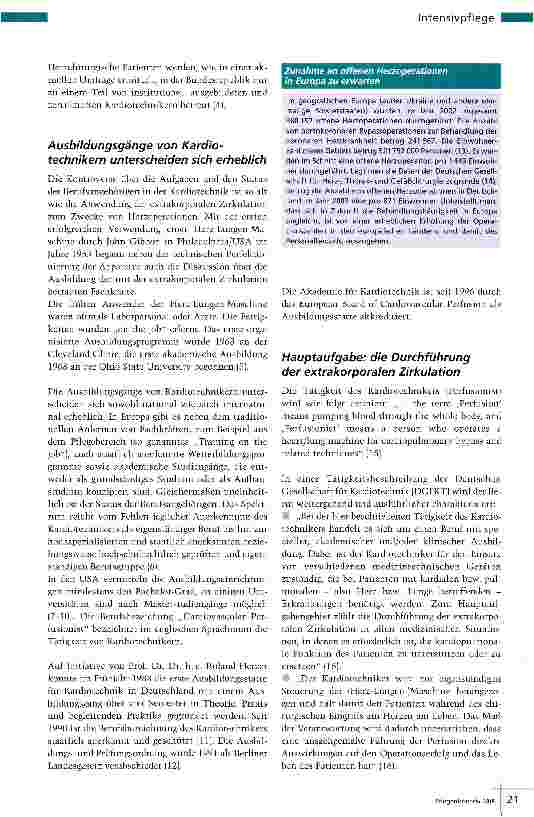Vorschauseite 2: Kardiotechnik Techniker rund ums Herz