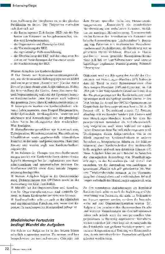 Vorschauseite 3: Kardiotechnik Techniker rund ums Herz