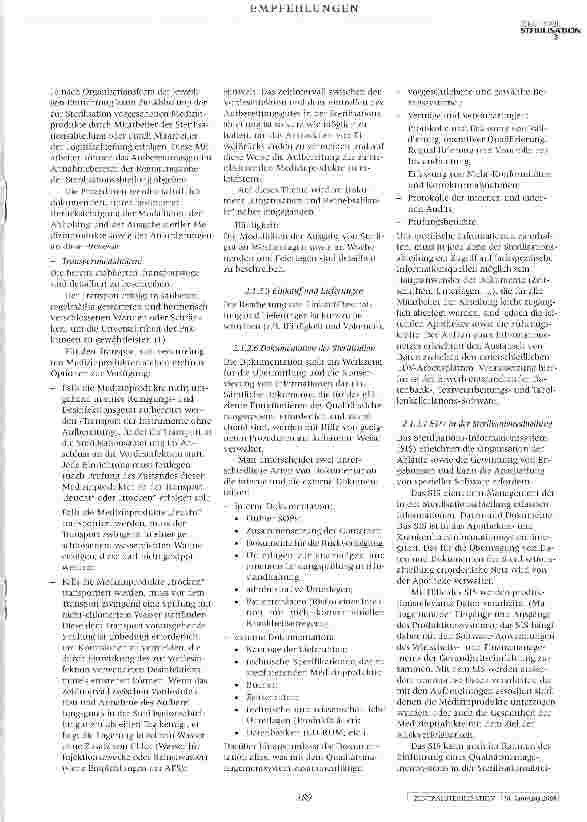 Vorschauseite 4: Baulich-räumliche Gestaltung von Sterilisationsabteilungen