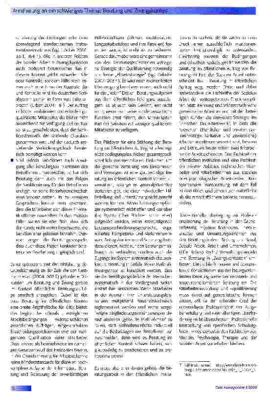 Vorschauseite 5: Annäherung an ein schwieriges Thema Beratung und Zwangskontext