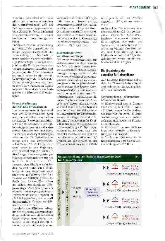Vorschauseite 2: Geld oder Stellen? - Vom Leid der Tarifabschlüsse im Gesundheitswesen