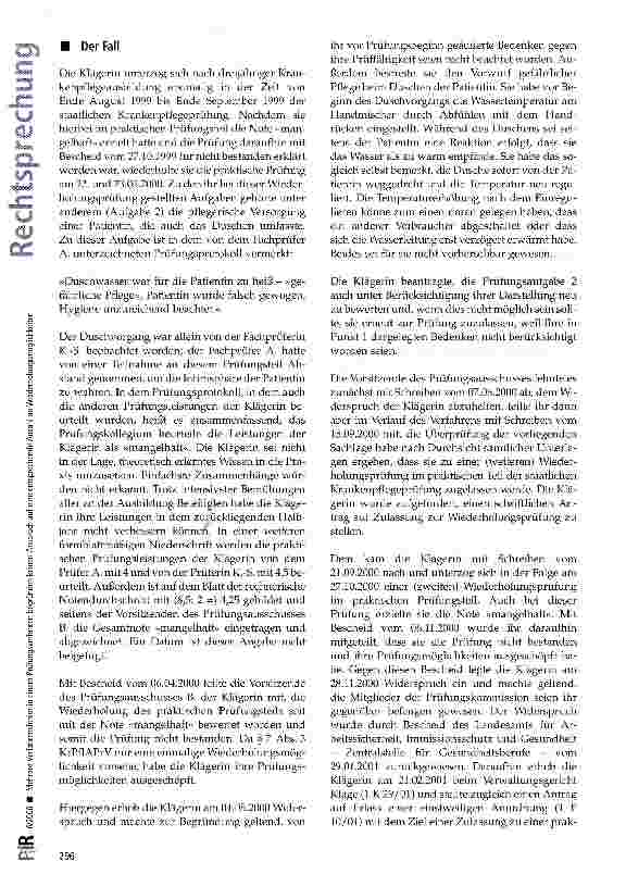Vorschauseite 2: Mehrere Verfahrensfehler in einem Prüfungsverfahren begründen keinen Anspruch auf eine entsprechende Anzahl an Wiederholungsmöglichkeiten