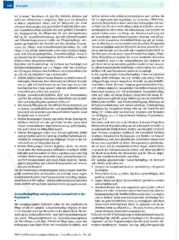 Vorschauseite 3: Gesundheitspflege in der Psychiatrie - Was soll das denn sein? Schon wieder was Neues?