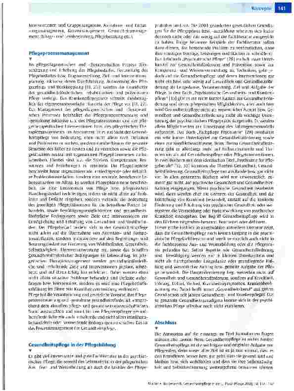 Vorschauseite 4: Gesundheitspflege in der Psychiatrie - Was soll das denn sein? Schon wieder was Neues?
