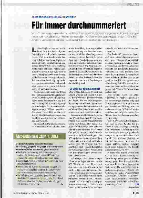 Vorschauseite 1: Für immer durchnummeriert