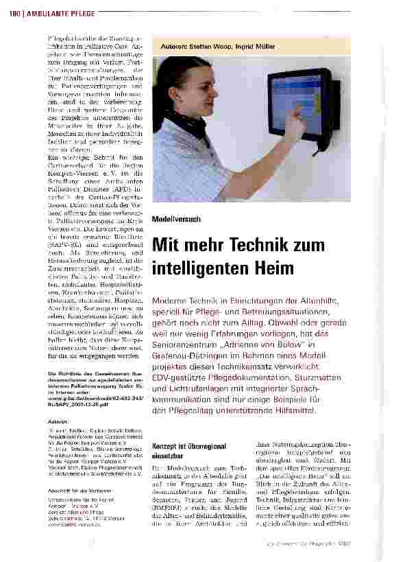 Vorschauseite 1: Modellversuch: Mit mehr Technik zum intelligenten Heim