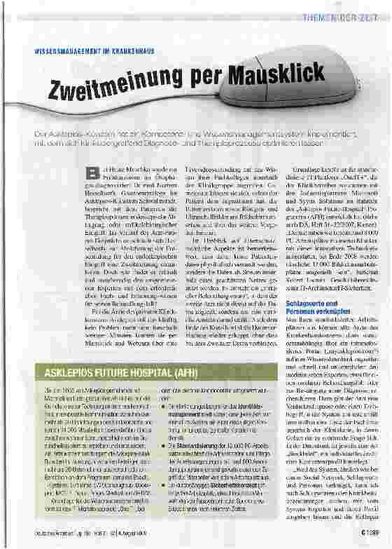 Vorschauseite 1: Zweitmeinung per Mausklick