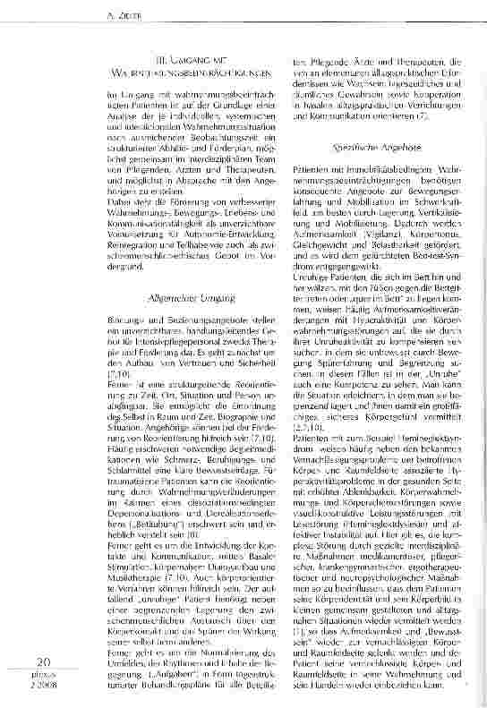 Vorschauseite 3: UMGANG MIT WAHRNEHMUNGSBEEINTRACHTIGTEN PATIENTEN