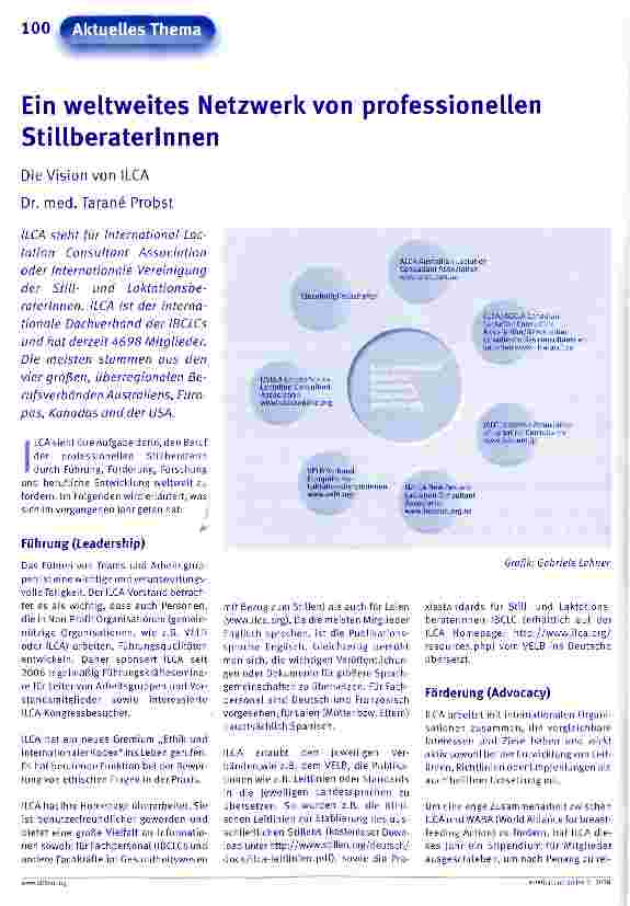 Vorschauseite 1: Ein weltweites Netzwerk von professionellen Stillberaterinnen