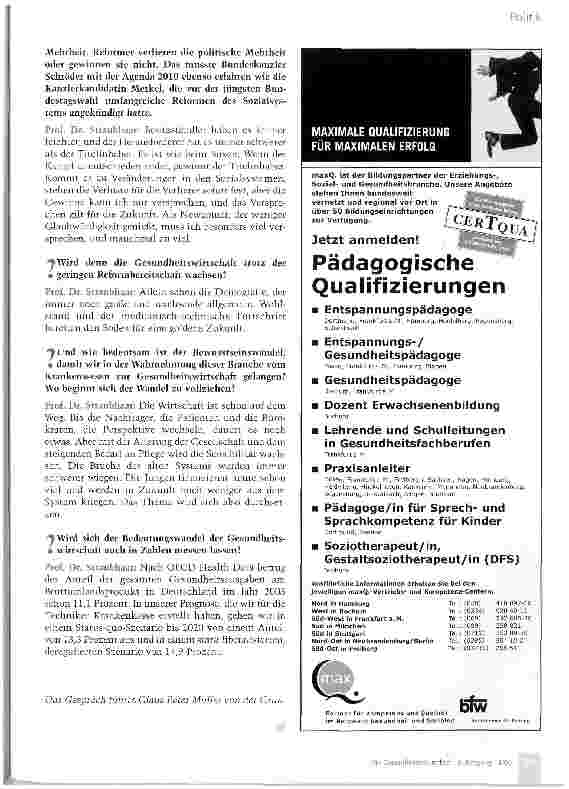 Vorschauseite 4: „Wir müssen den staatlichen Einfluss zurückdrängen