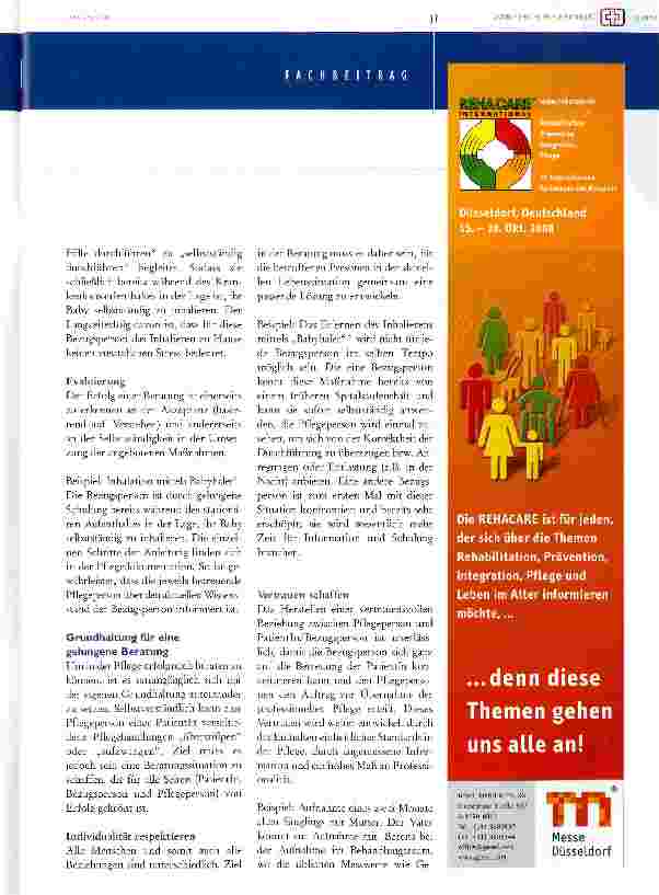 Vorschauseite 3: angehörisenberatung wie beratung in der kinderkrankenpflege gelingt