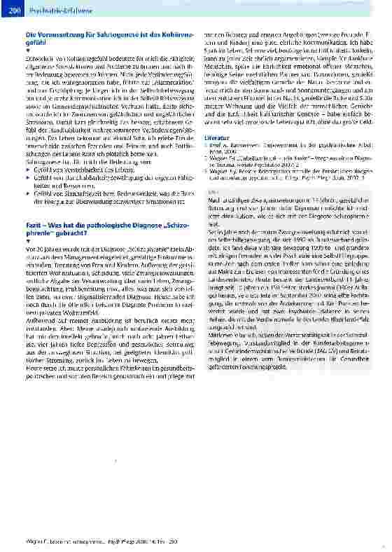 Vorschauseite 3: Leben mit Schizophrenie