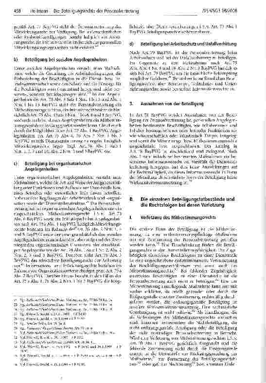 Vorschauseite 3: Die Beteiligungsrechte der Personalvertretung nach dem Bayerischen PersonalvertretungsrechtSystematik und Rechtsfolgen bei deren Verletzung