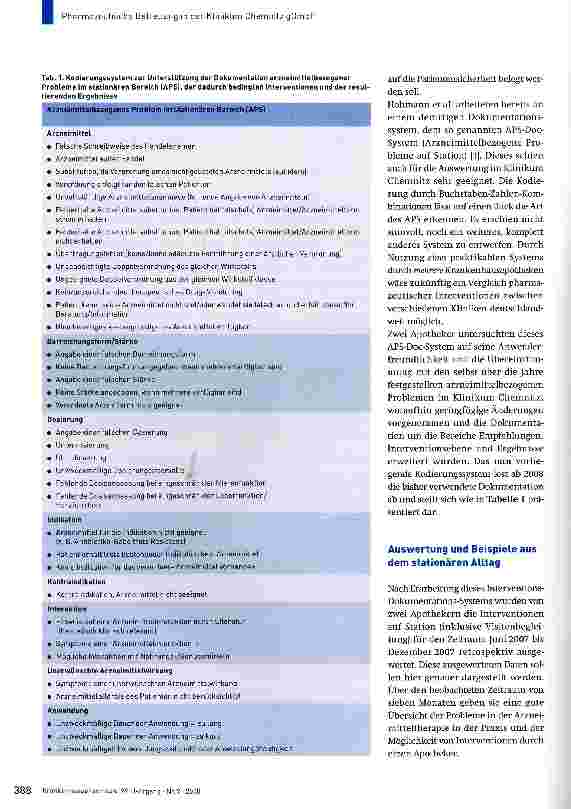 Vorschauseite 2: Pharmazeutische Betreuung auf chirurgischen und gynäkologischen Stationen der Klinikum Chemnitz gGmbH