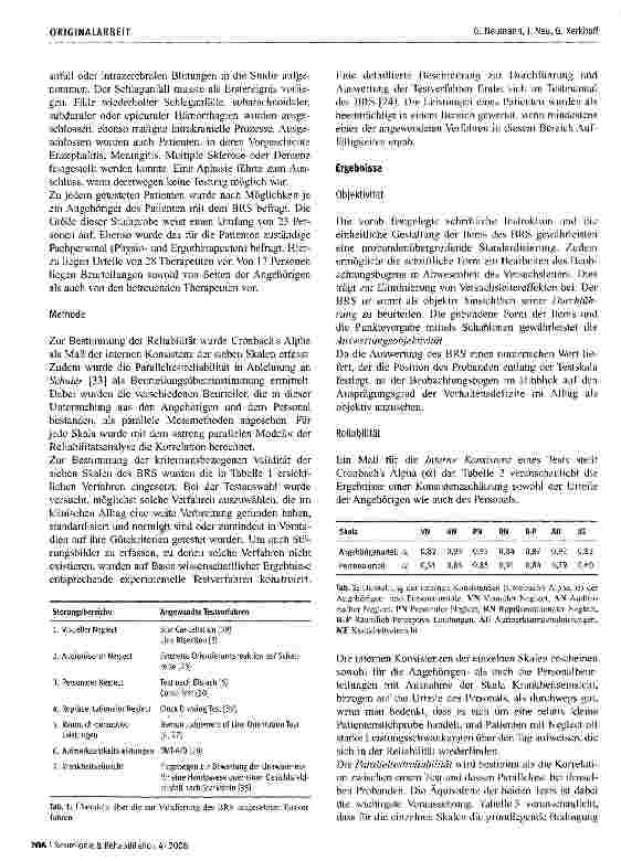 Vorschauseite 4: Der Beobachtungsbogen für räumliche Störungen (BRS)