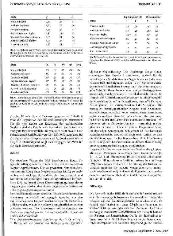 Vorschauseite 5: Der Beobachtungsbogen für räumliche Störungen (BRS)
