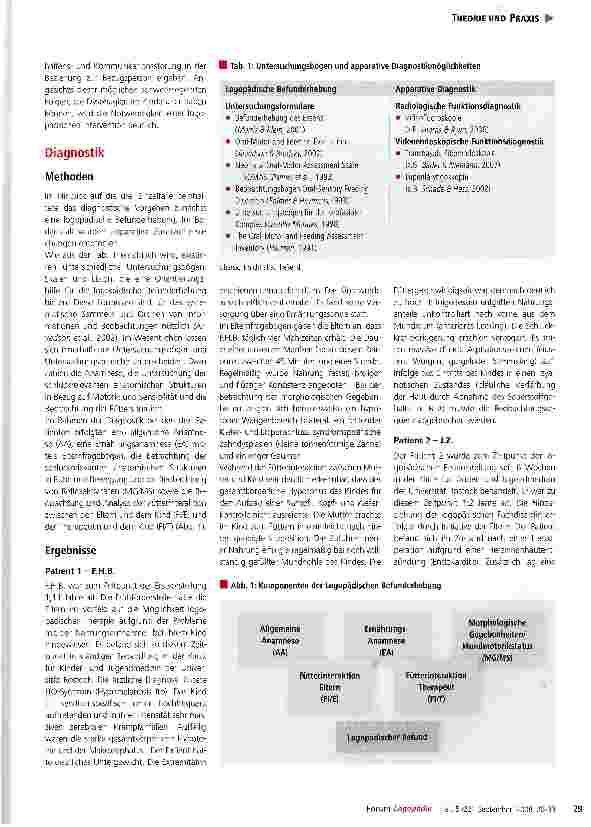 Vorschauseite 2: Schluck für Schluck: Vergleich von drei Einzelfalldokumentationen zum Dysphagiemanagement bei Kindern in der Region Rostock