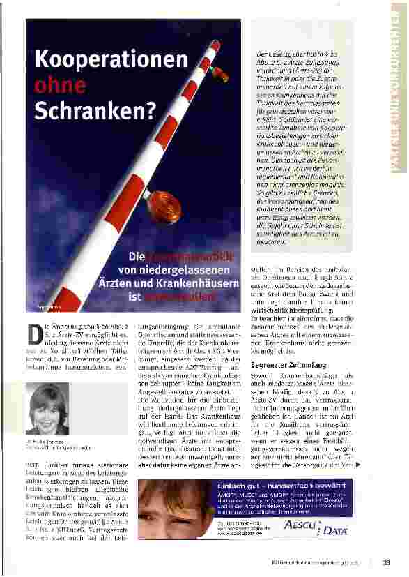 Vorschauseite 1: Kooperationen ohne Schranken?