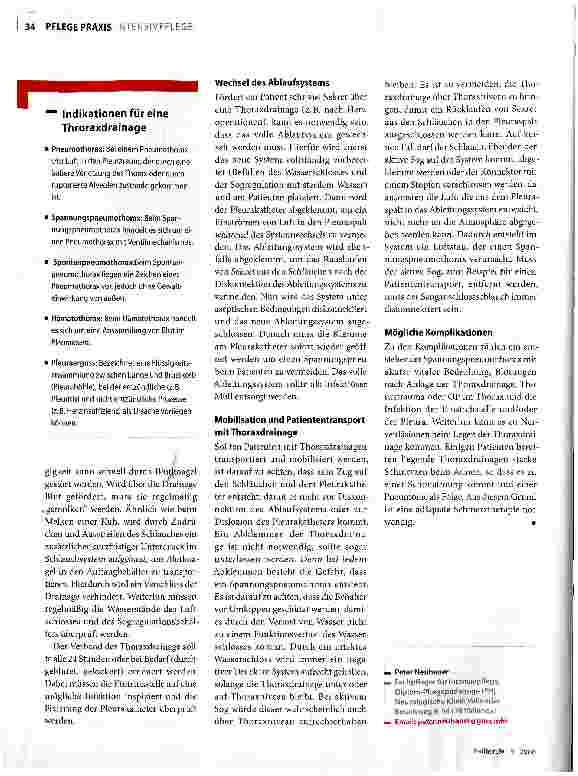 Vorschauseite 3: Mit Thoraxdrainagen richtig umgehen