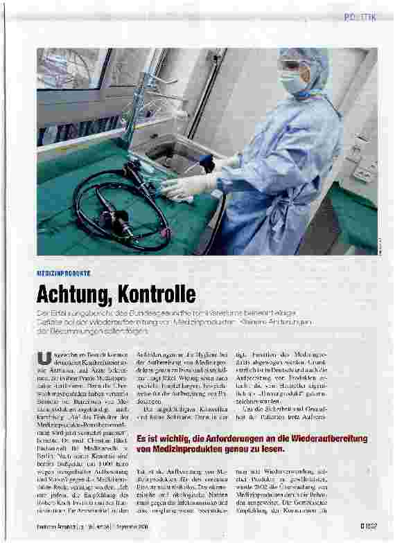 Vorschauseite 1: Achtung, Kontrolle