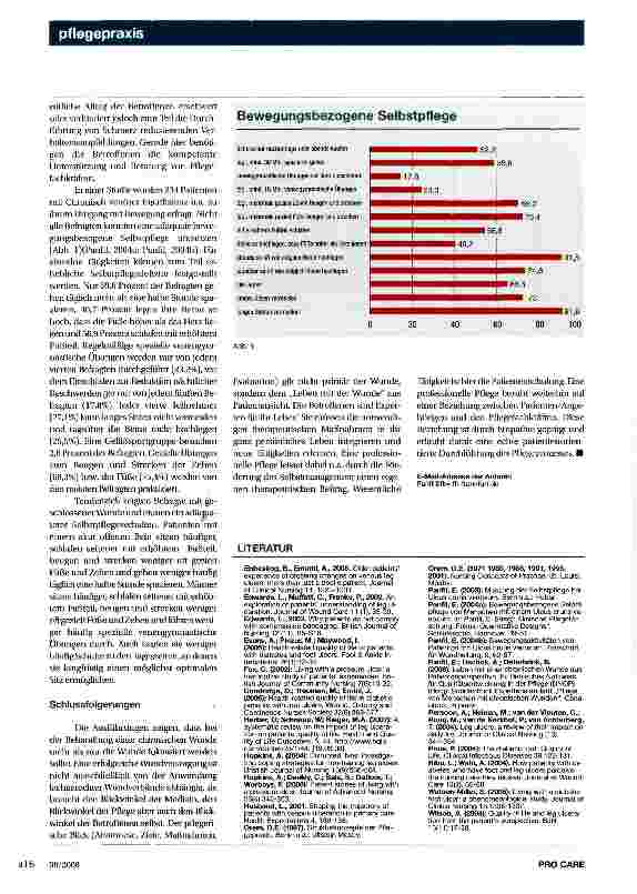 Vorschauseite 3: Leben mit einer chronischen WundeProfessionelle Pflege muss das Selbstmanagement des Patienten fördern