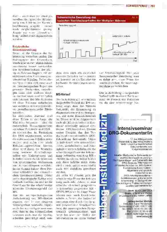 Vorschauseite 2: Hoffnung für BetroffeneAktuelle Erkenntnisse der Medizin in der Versorgung von MS-Patienten