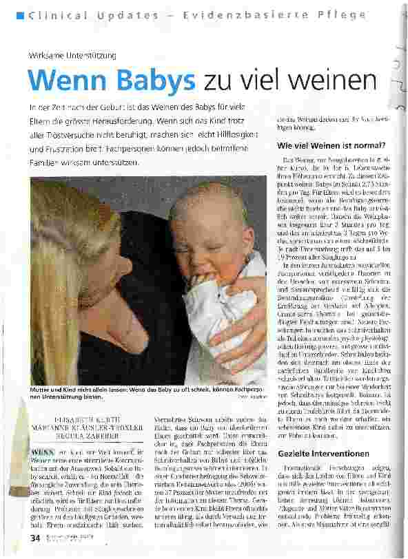 Vorschauseite 1: Wenn Babys zu viel weinen