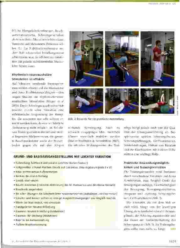 Vorschauseite 2: Tiefenwirksames 3-D Trainingmit dem oszillierenden Trainingsstab Praktische Anwendung mit Übungsbeispielen