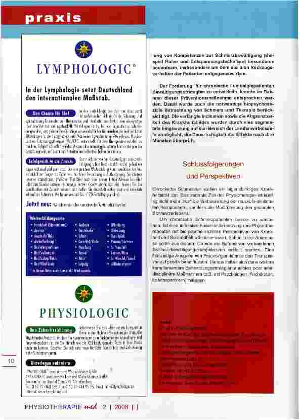Vorschauseite 6: Reha bei chronischer Lumbalgie