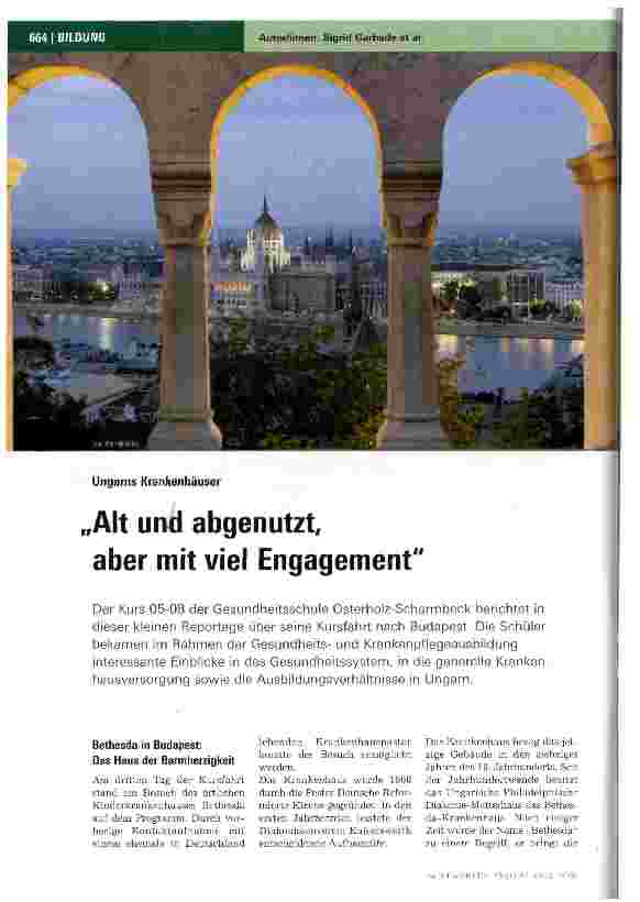 Vorschauseite 1: Ungarns Krankenhäuser Alt und abgenutzt aber mit viel Engagement