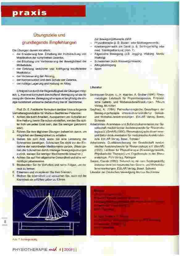 Vorschauseite 4: Morbus Bechterew Grundlagen und Therapievorschläge