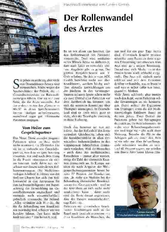 Vorschauseite 1: Der Rollenwandel des Arztes
