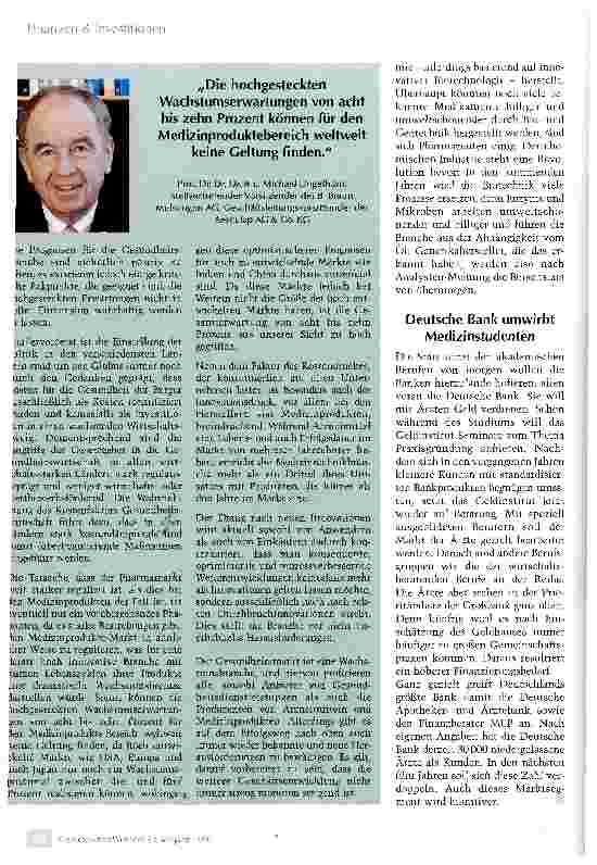 Vorschauseite 4: Gesunde Investitionen