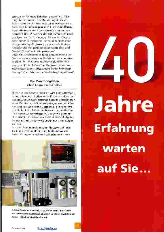 Vorschauseite 2: Patientenmonitoring hat viele Gesichter