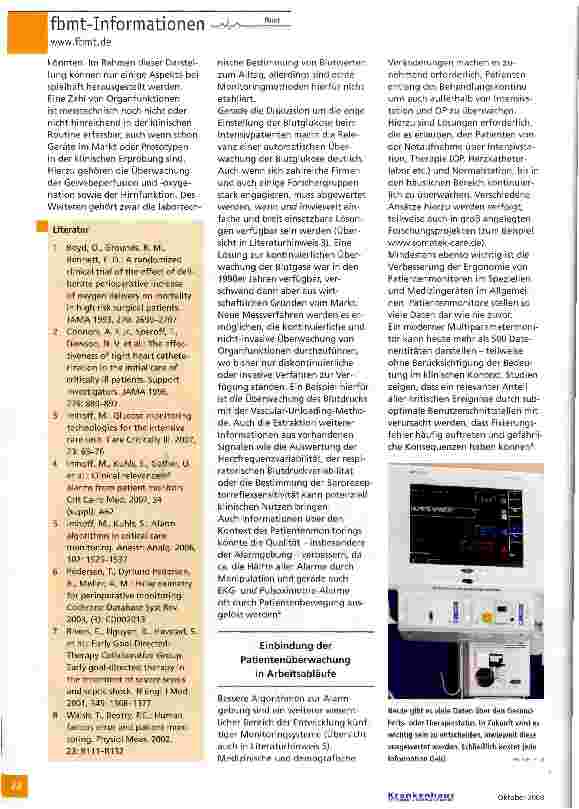 Vorschauseite 3: Patientenmonitoring hat viele Gesichter