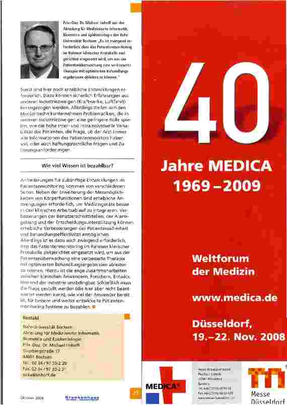 Vorschauseite 4: Patientenmonitoring hat viele Gesichter