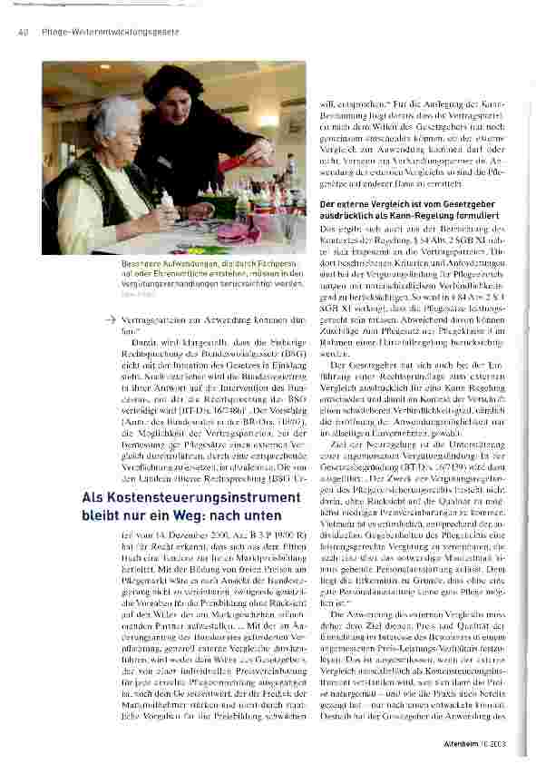 Vorschauseite 2: Externer Vergleich: Der Anfang vom Ende?