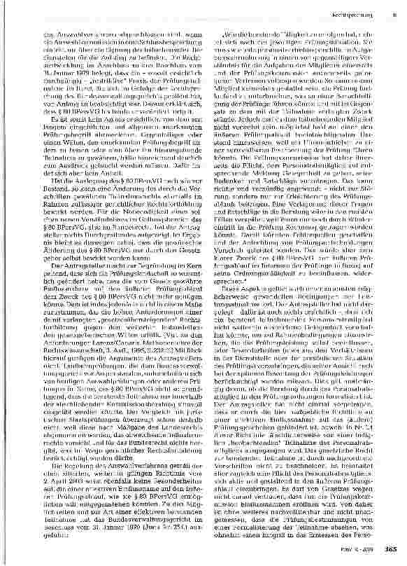 Vorschauseite 5: ZUM PERSONALVERTRETUNGSRECHTAusschluss einer Personalratsbeteiligung